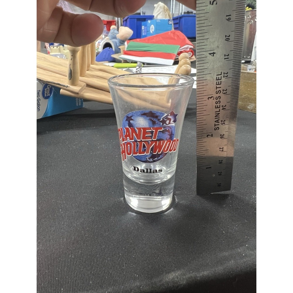 Planet Hollywood Shot Glass Dallas  Tx‎ Souvenir